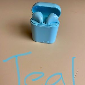 Bluetooth EarPods for Apple and android teal